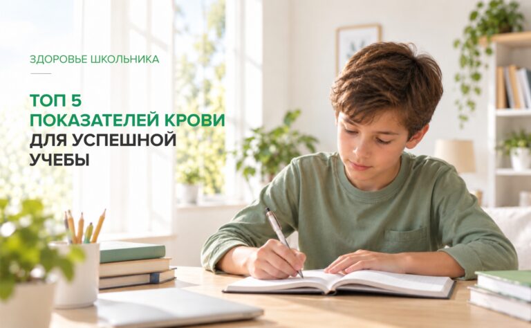 ТОП-5 показателей крови для успешной учебы